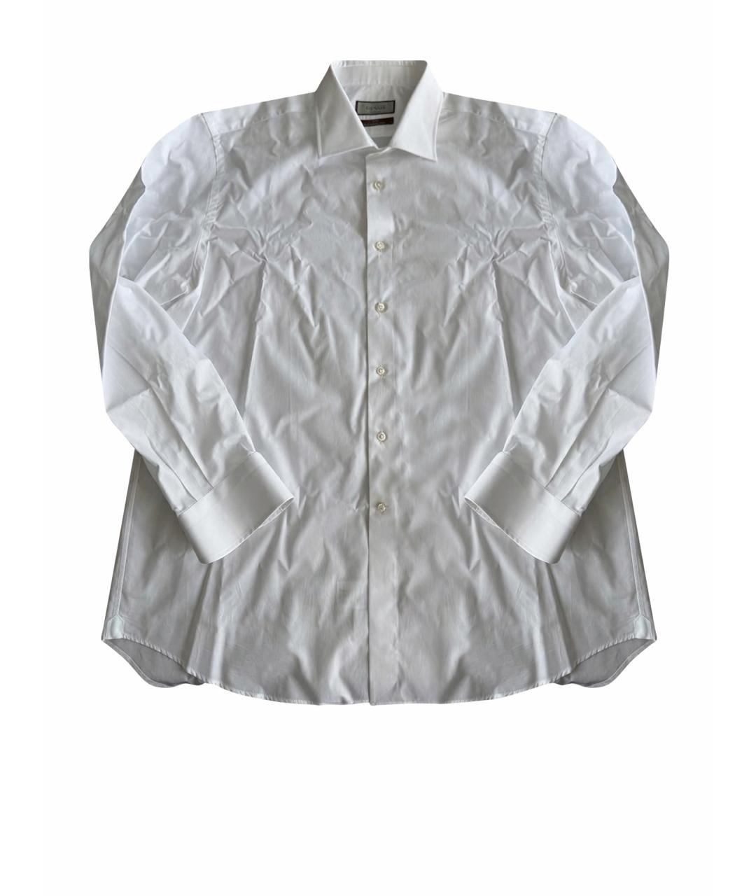 CANALI Белая хлопковая классическая рубашка, фото 1