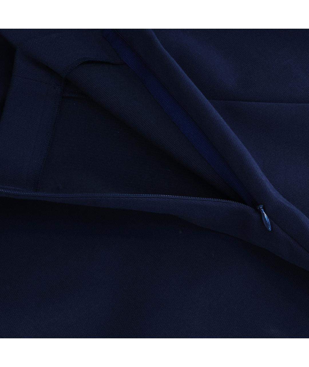 LORO PIANA Темно-синие хлопковые брюки узкие, фото 6