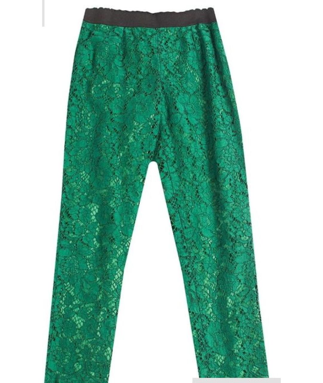 DOLCE&GABBANA Зеленые хлопковые брюки и шорты, фото 5