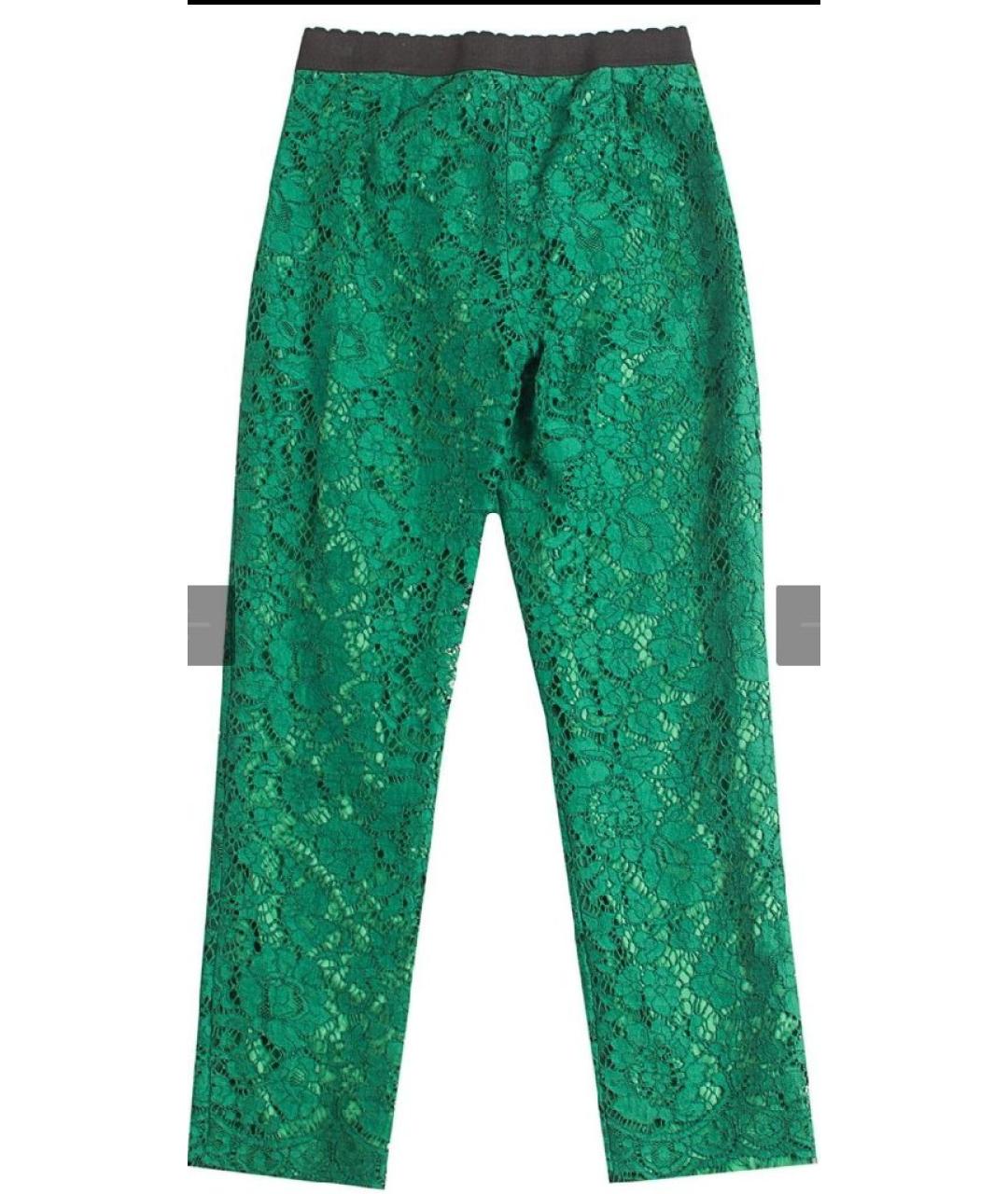 DOLCE&GABBANA Зеленые хлопковые брюки и шорты, фото 2