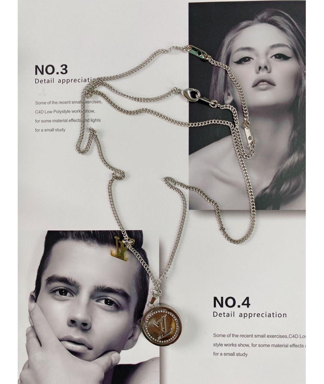 LOUIS VUITTON Серебряное колье, фото 5
