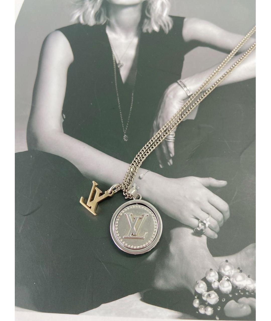 LOUIS VUITTON Серебряное колье, фото 4
