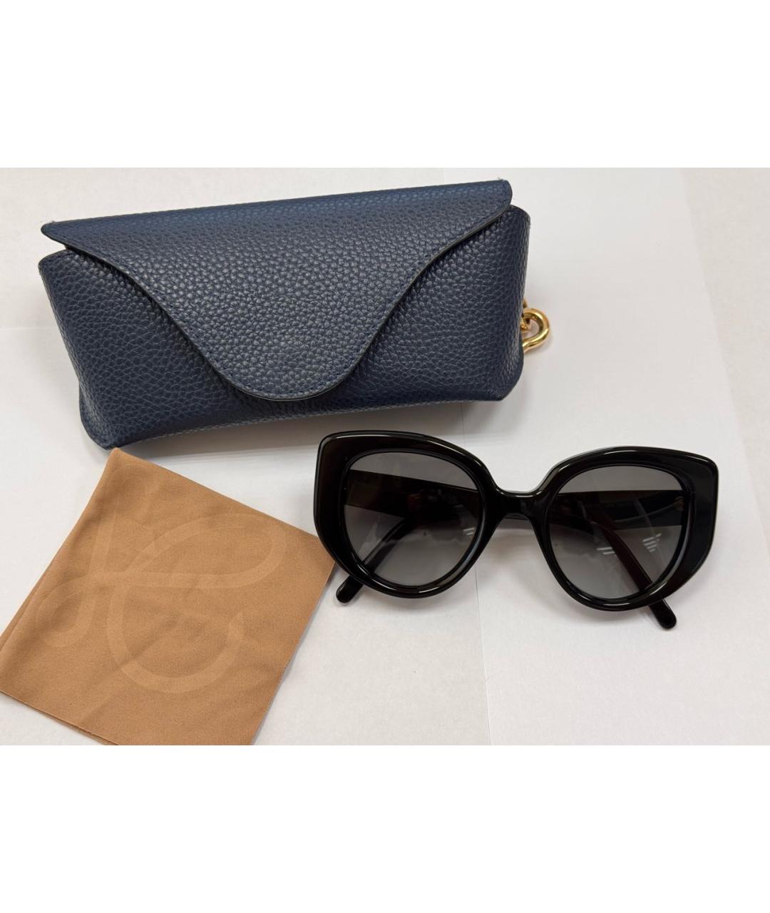 LOEWE Черные пластиковые солнцезащитные очки, фото 6