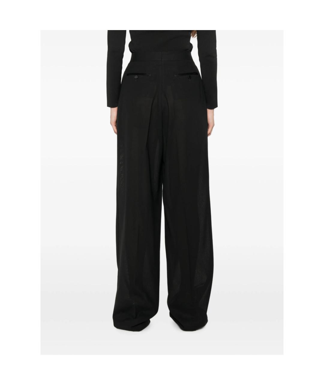TOM FORD Черные шерстяные прямые брюки, фото 2