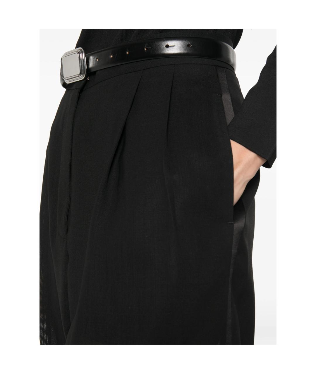 TOM FORD Черные шерстяные прямые брюки, фото 4