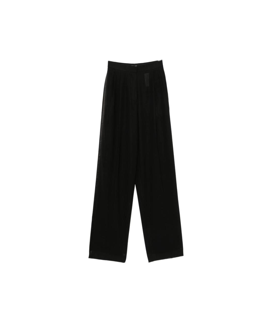 TOM FORD Черные шерстяные прямые брюки, фото 1
