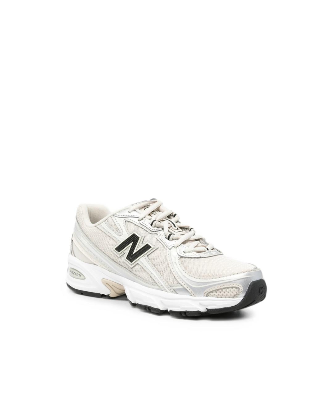 NEW BALANCE Серебряные текстильные кроссовки, фото 3