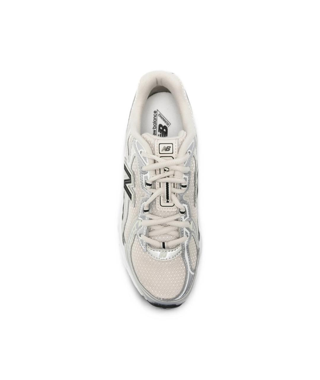 NEW BALANCE Серебряные текстильные кроссовки, фото 2
