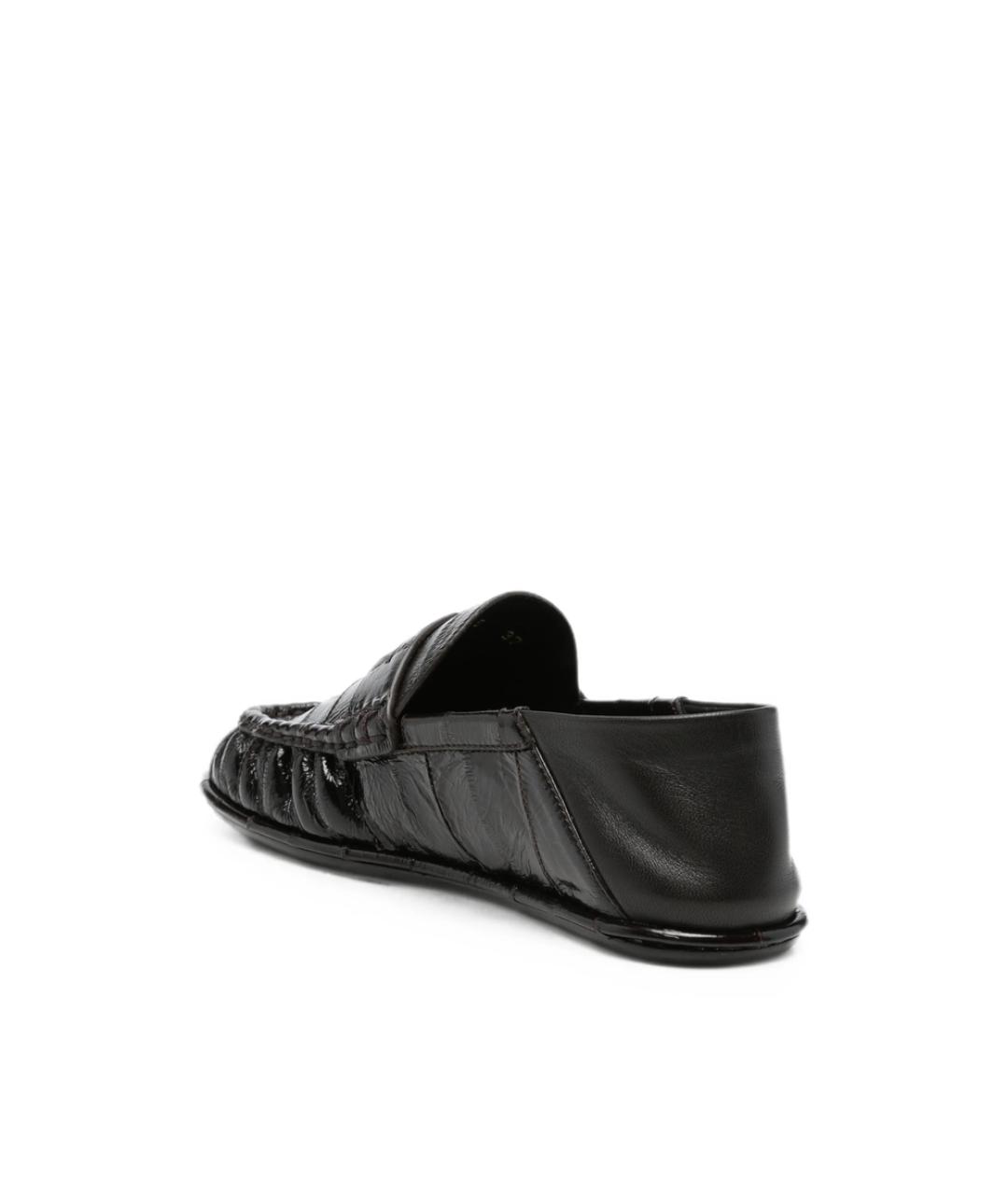 SAINT LAURENT Черные кожаные лоферы, фото 4
