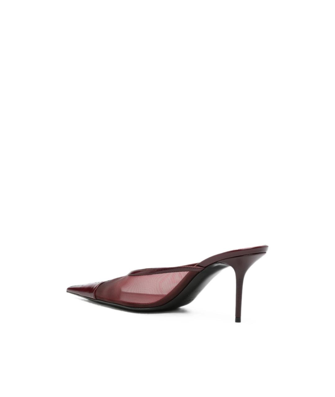 SAINT LAURENT Красные текстильные туфли, фото 4