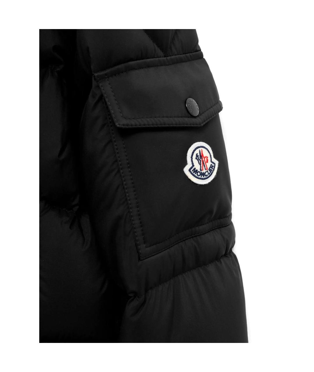 MONCLER Серая полиамидовая куртка, фото 4