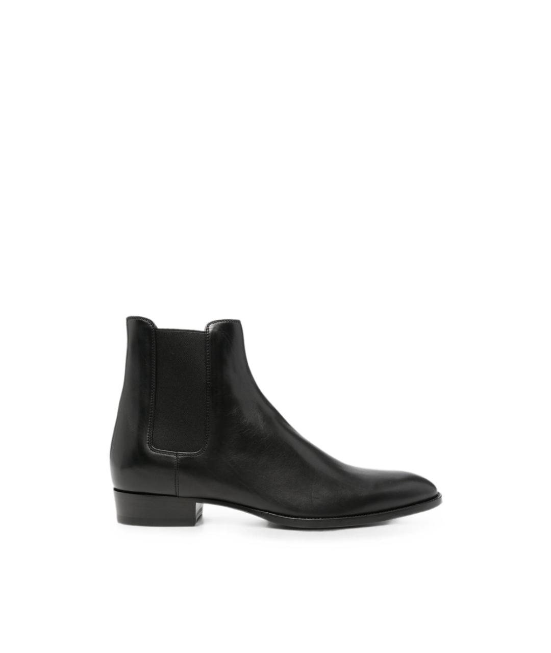 SAINT LAURENT Черные низкие ботинки, фото 1