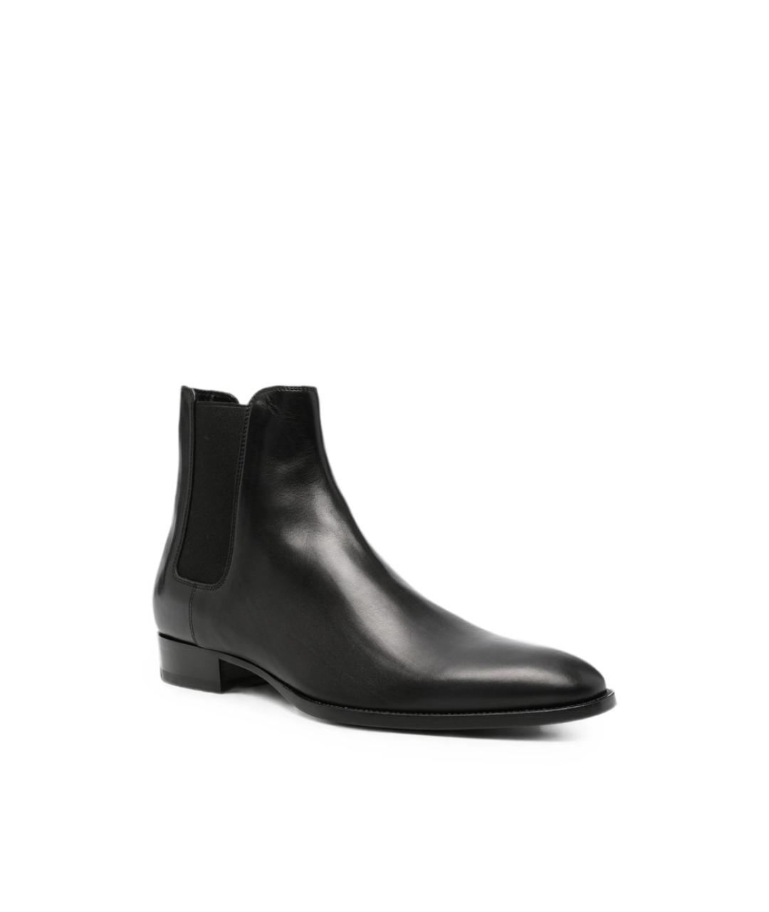 SAINT LAURENT Черные низкие ботинки, фото 3