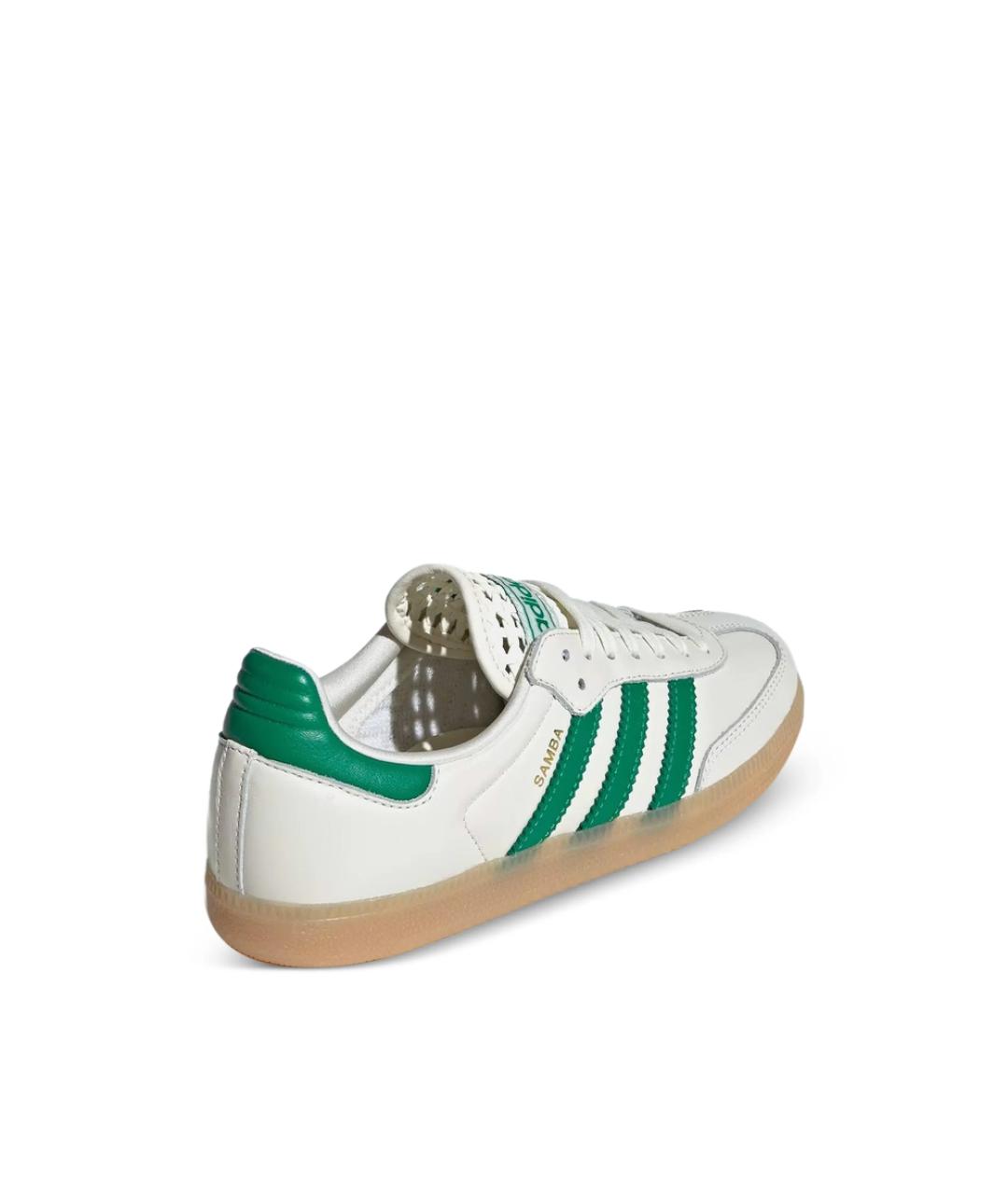 ADIDAS Белые кожаные низкие кроссовки / кеды, фото 2
