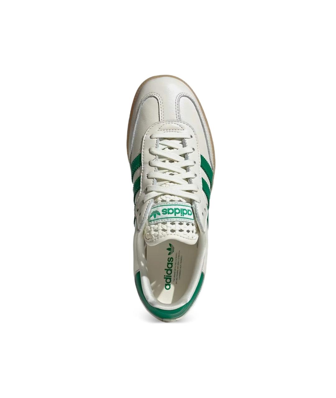 ADIDAS Белые кожаные низкие кроссовки / кеды, фото 5