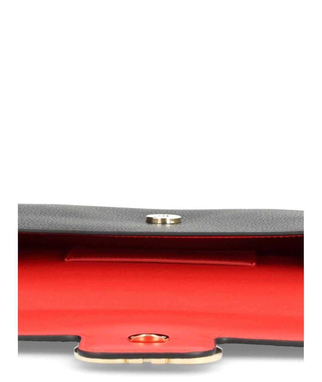 FERRAGAMO Черный кожаный кошелек, фото 4