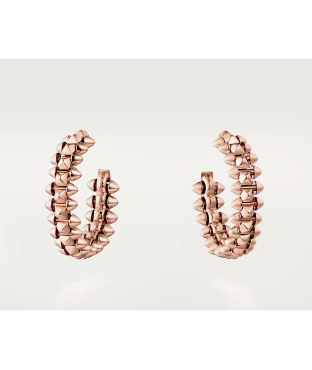 CARTIER Золотые серьги из розового золота, фото 3