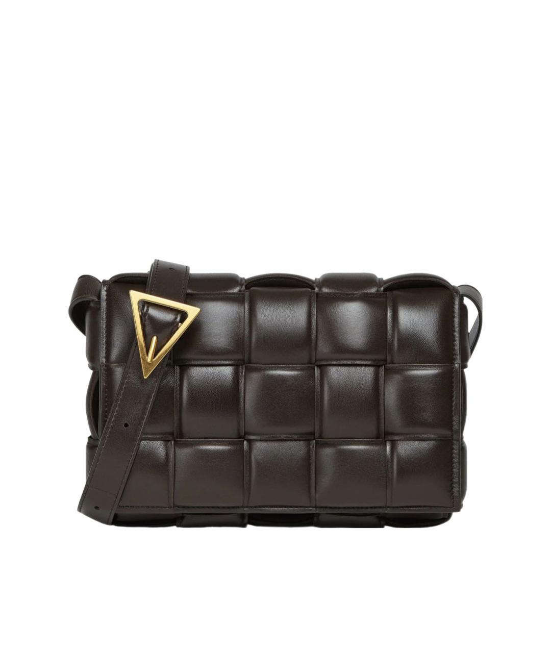 BOTTEGA VENETA Коричневая кожаная сумка через плечо, фото 1