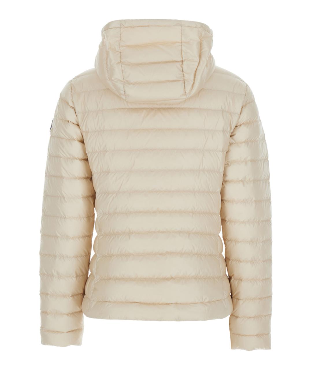 MONCLER Белый полиамидовый пуховик, фото 2
