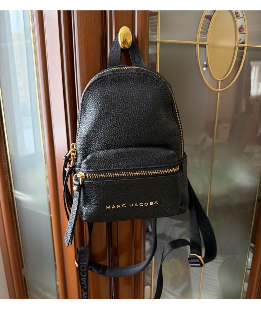 MARC JACOBS Черный кожаный рюкзак, фото 9