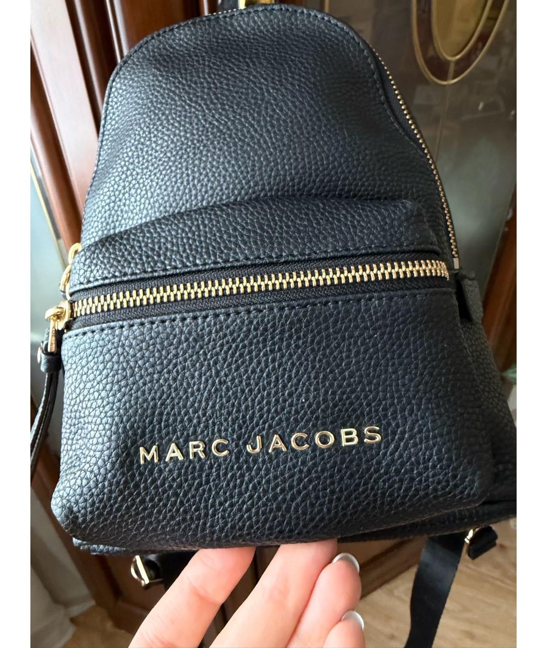 MARC JACOBS Черный кожаный рюкзак, фото 7