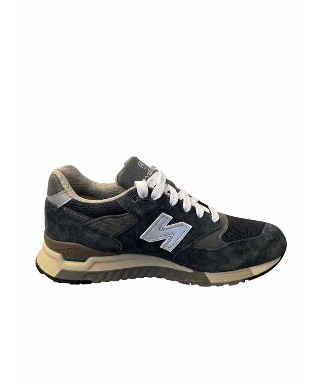 NEW BALANCE Темно-синие замшевые кроссовки, фото 1