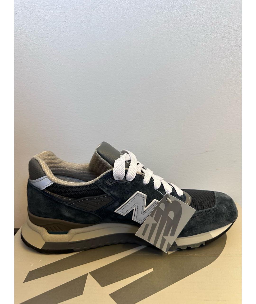 NEW BALANCE Темно-синие замшевые кроссовки, фото 5