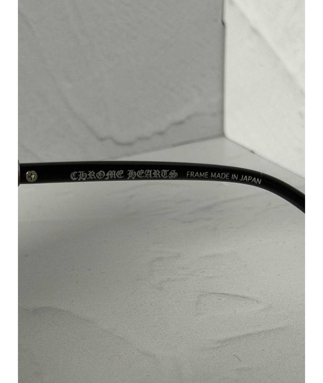 CHROME HEARTS Черные металлические солнцезащитные очки, фото 5