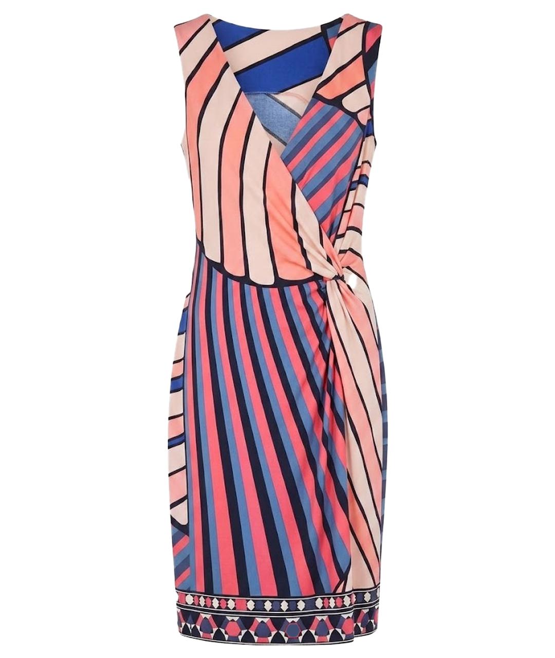 EMILIO PUCCI Мульти шелковое платье, фото 1