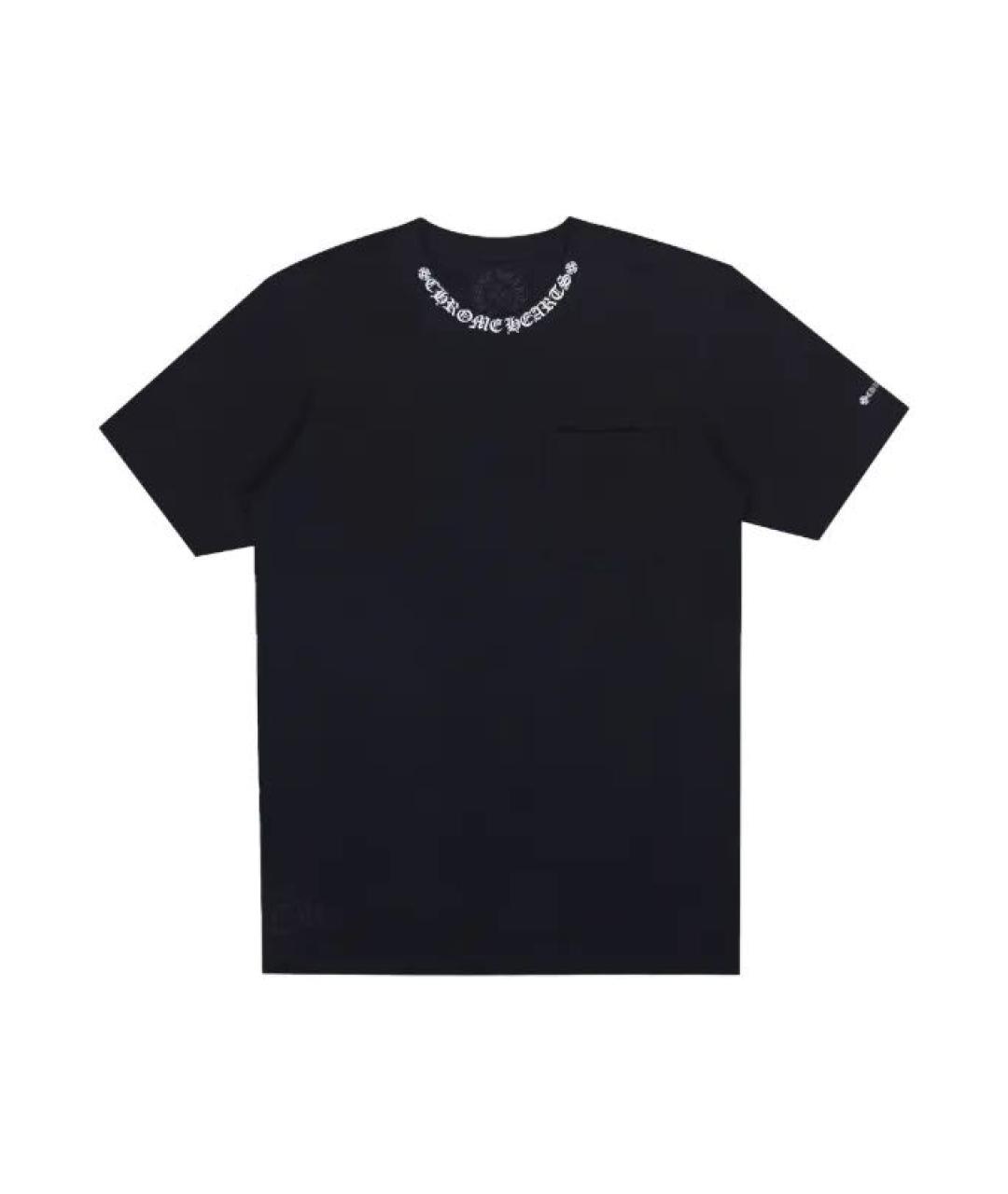 CHROME HEARTS Черная хлопковая футболка, фото 1