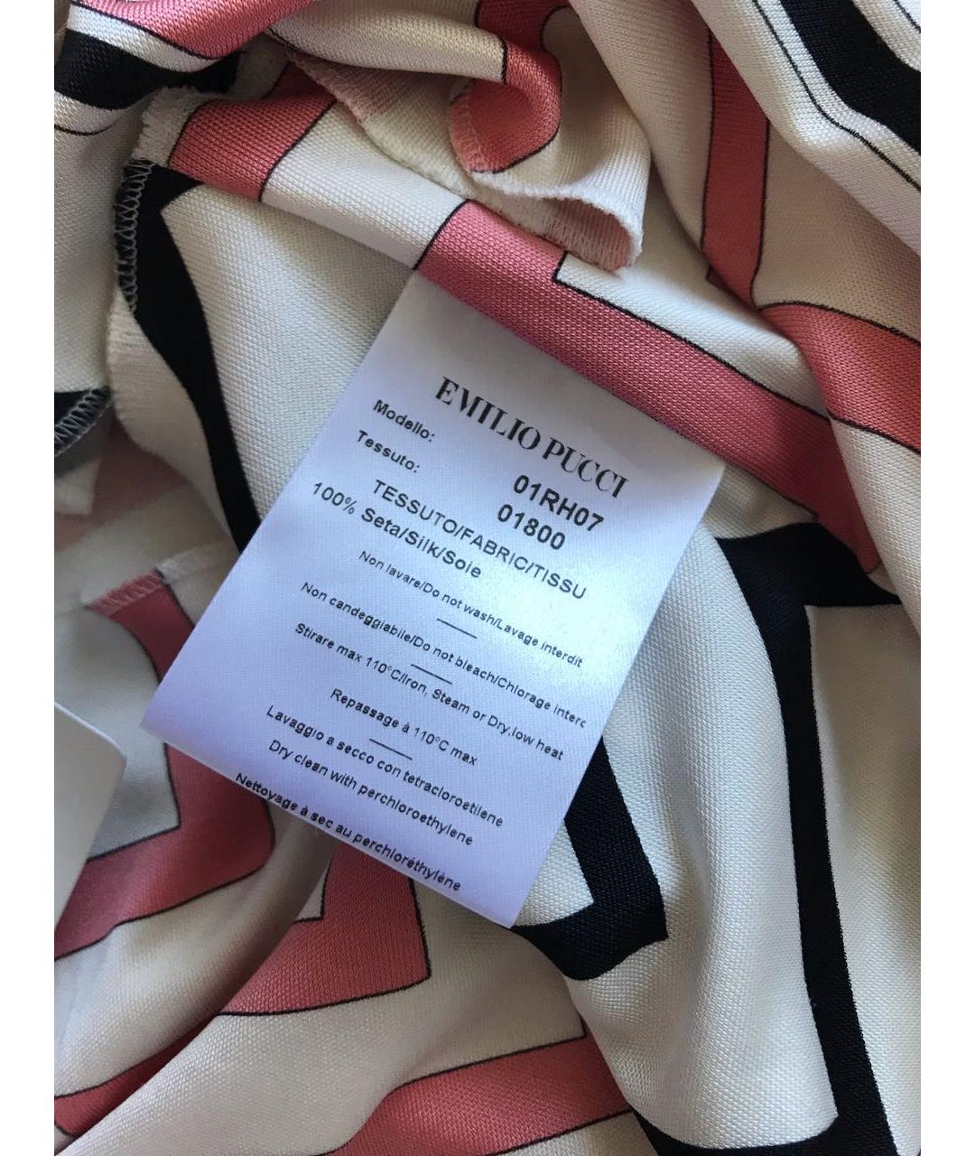 EMILIO PUCCI Мульти шелковое платье, фото 5