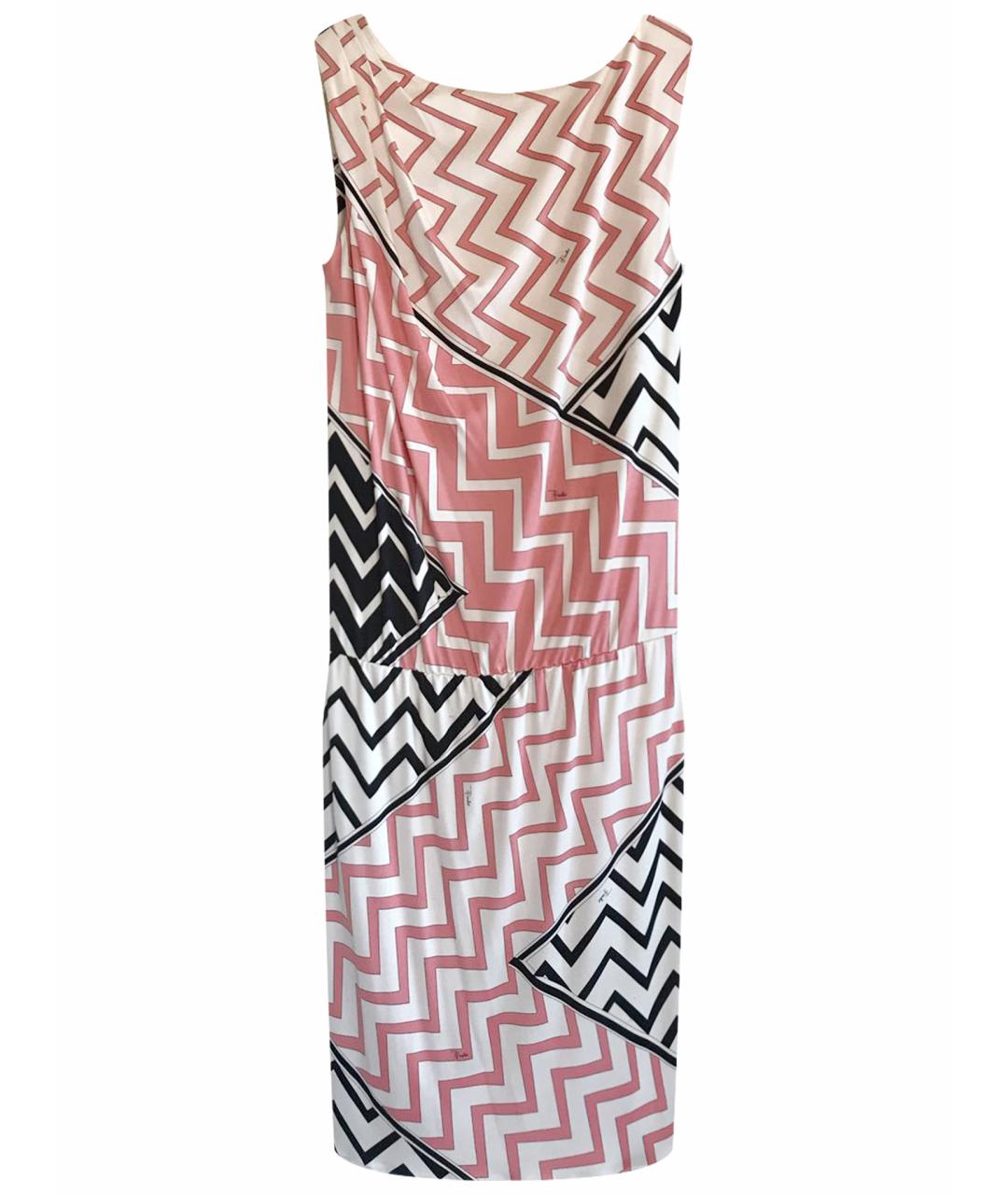 EMILIO PUCCI Мульти шелковое платье, фото 1