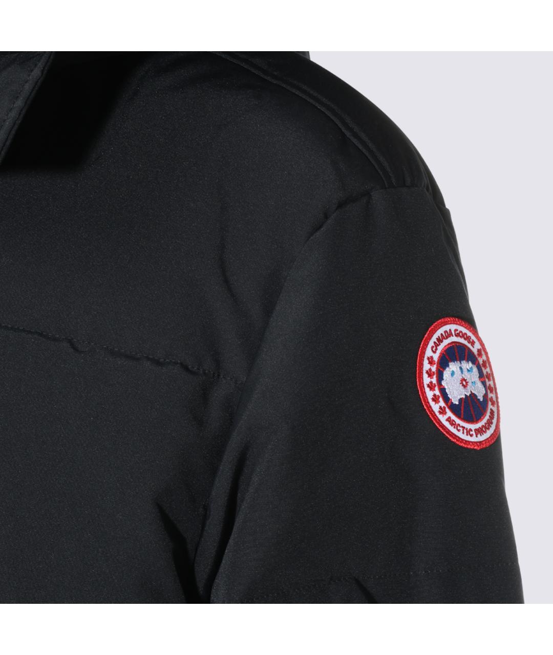 CANADA GOOSE Черная полиэстеровая куртка, фото 3