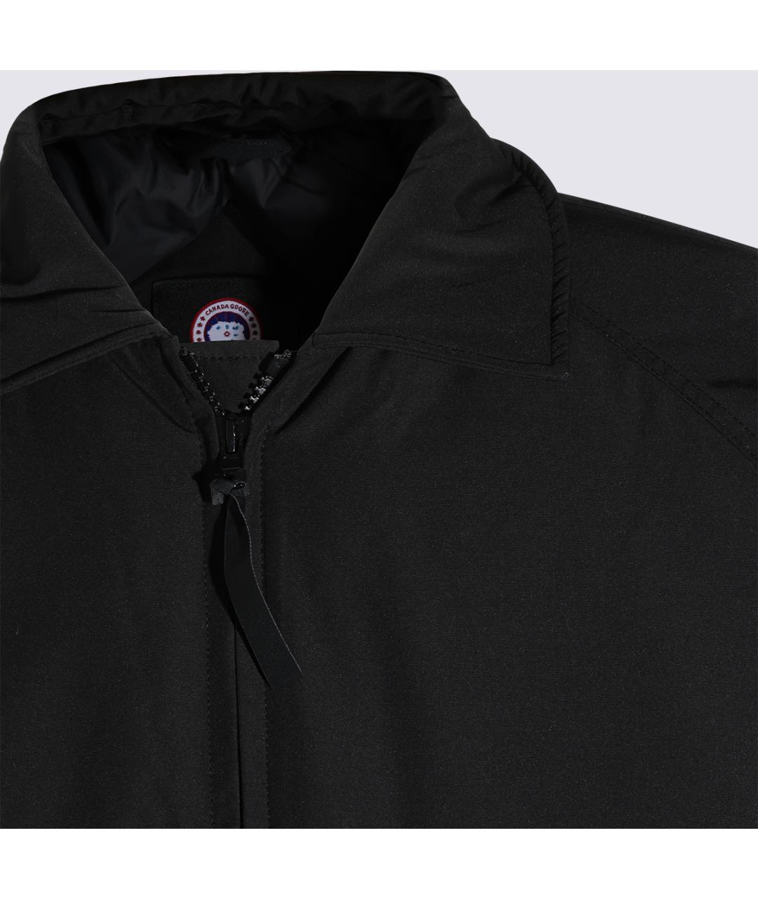 CANADA GOOSE Черная полиэстеровая куртка, фото 4