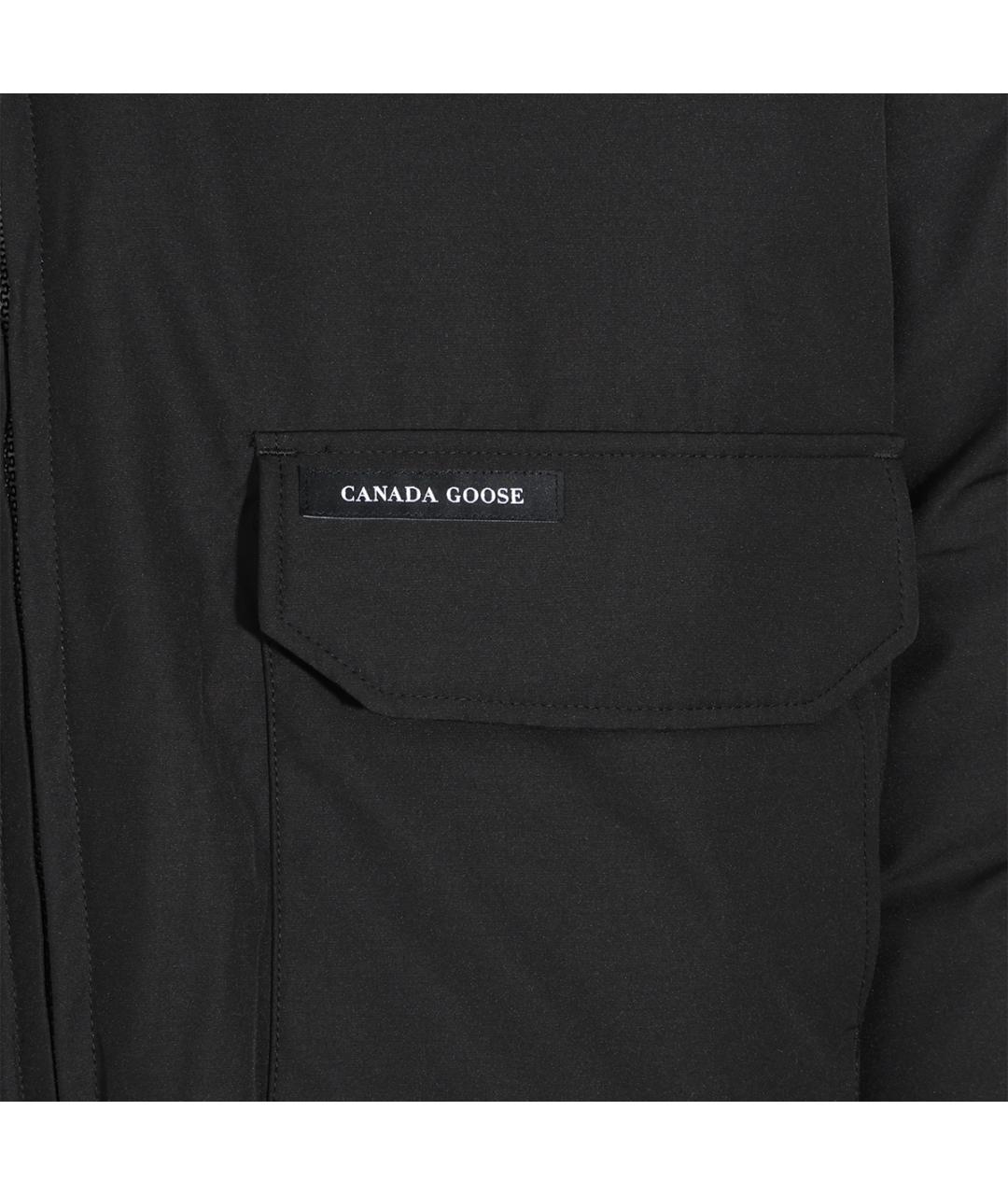 CANADA GOOSE Черная полиэстеровая куртка, фото 3