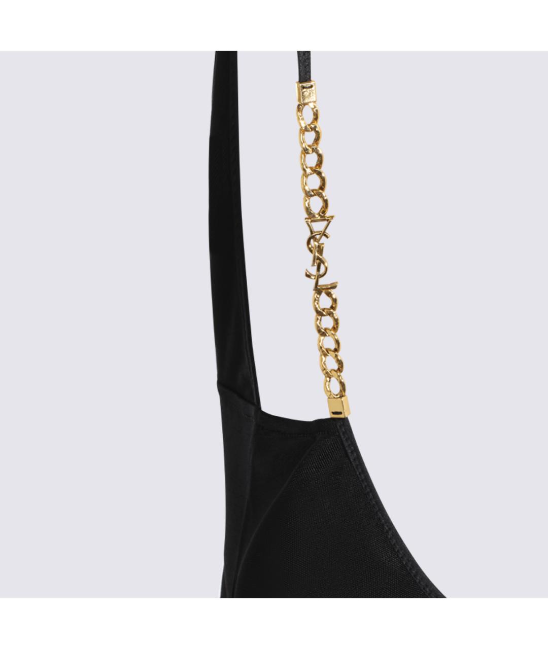 SAINT LAURENT Черная вискозная майка, фото 4