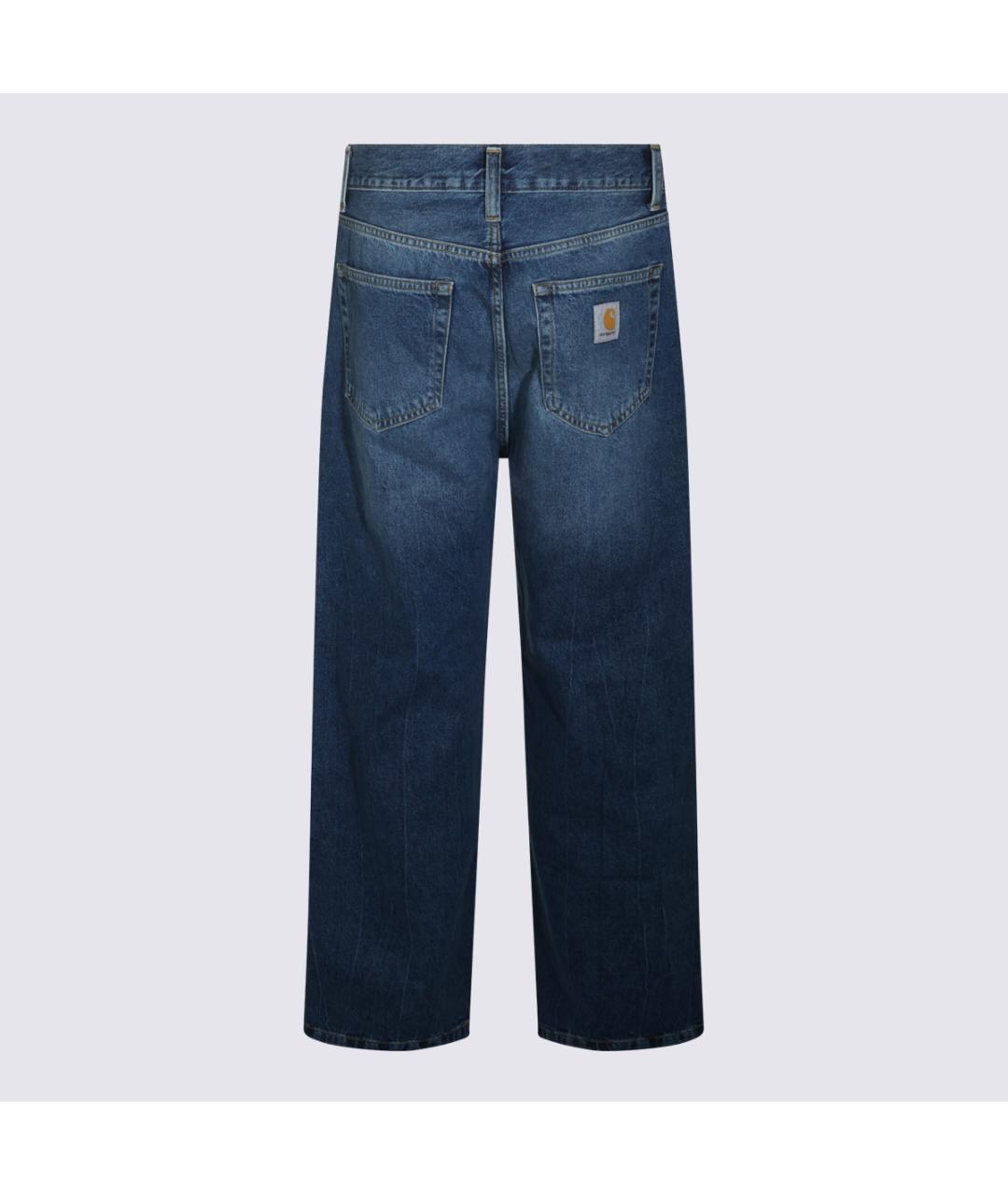 CARHARTT WIP Синие хлопковые прямые джинсы, фото 2