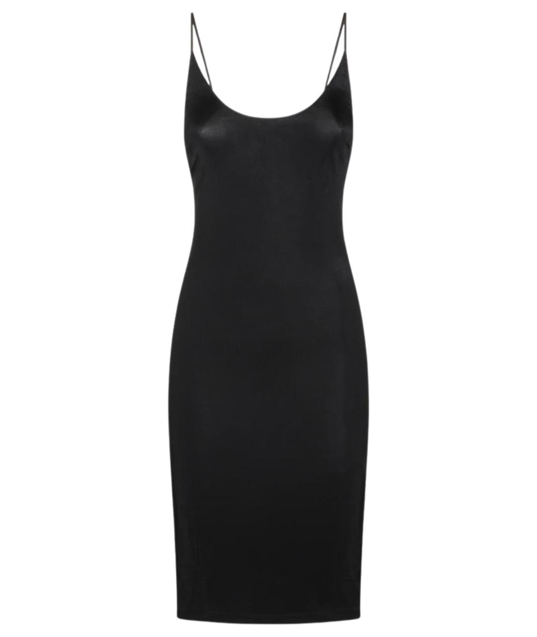 SAINT LAURENT Черное вискозное повседневное платье, фото 1
