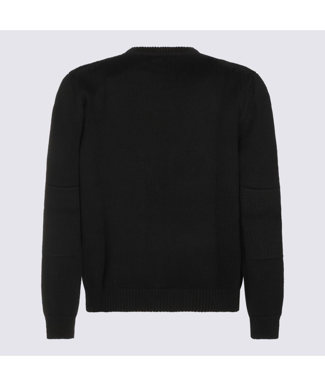 SAINT LAURENT Черный хлопковый джемпер / свитер, фото 2