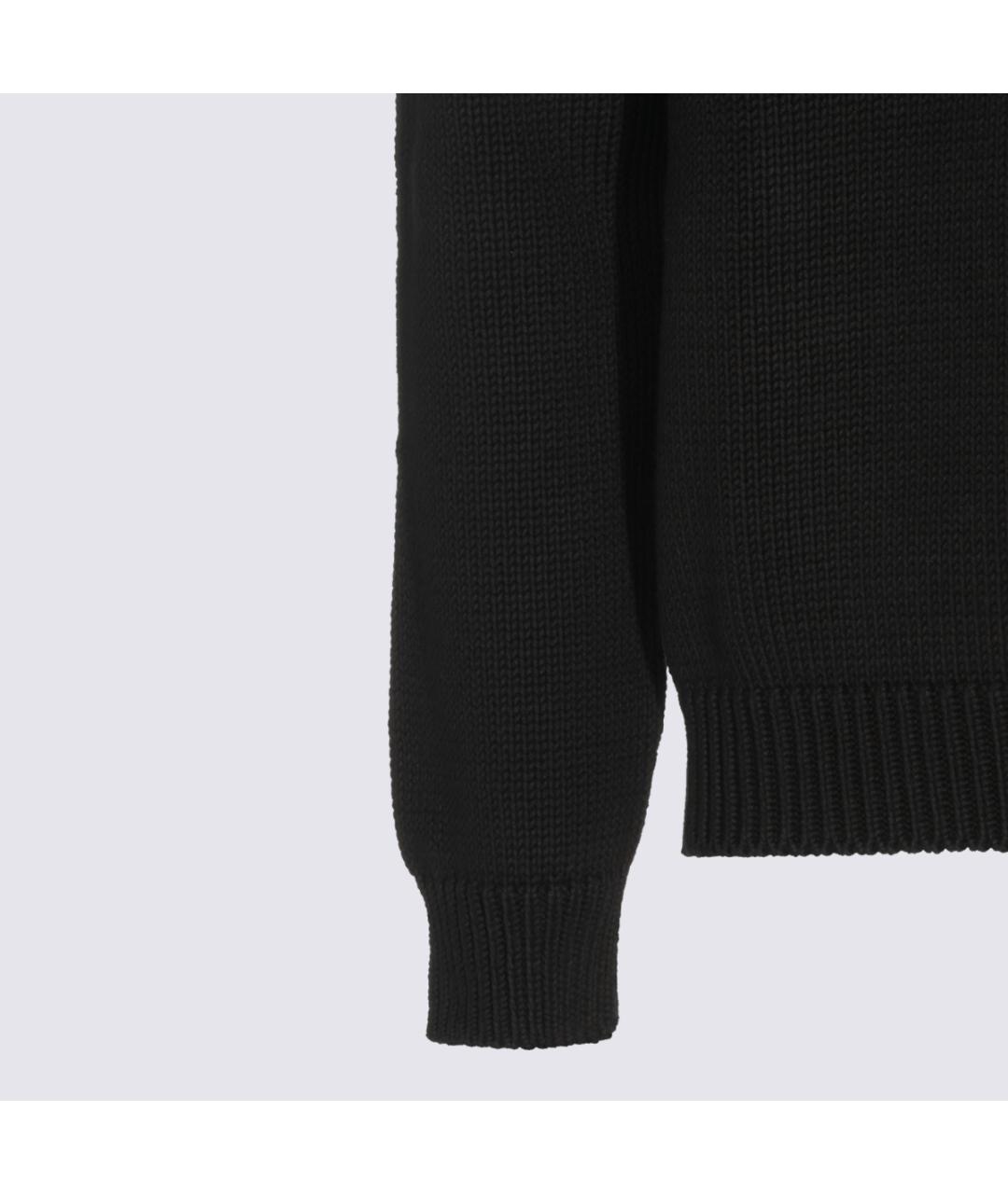 SAINT LAURENT Черный хлопковый джемпер / свитер, фото 3