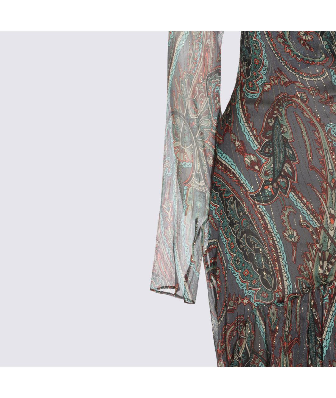 ETRO Серое коктейльное платье, фото 4