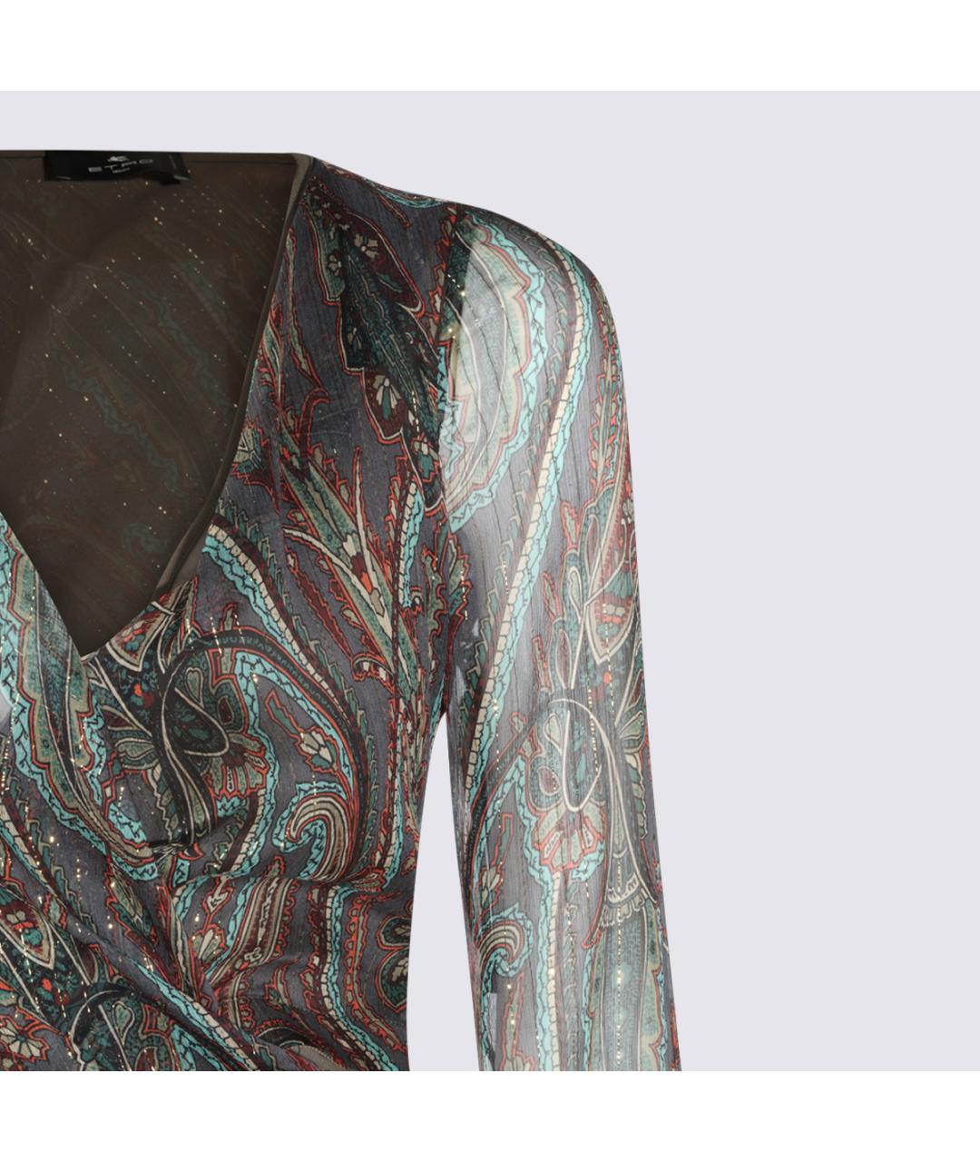 ETRO Серое коктейльное платье, фото 3