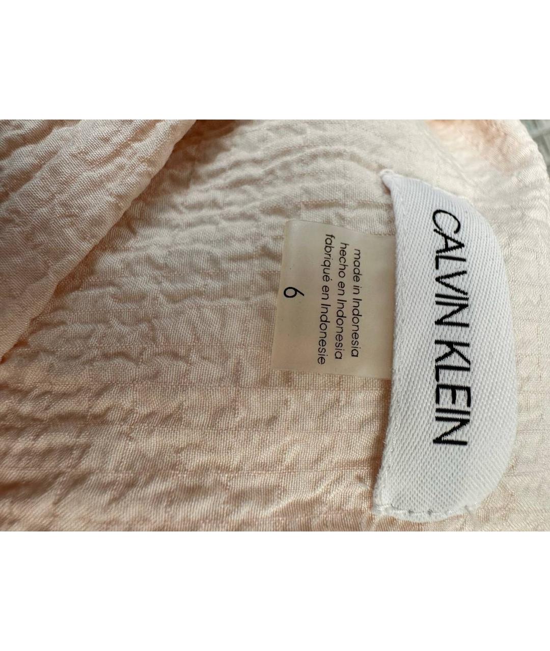 CALVIN KLEIN Розовое вискозное повседневное платье, фото 6