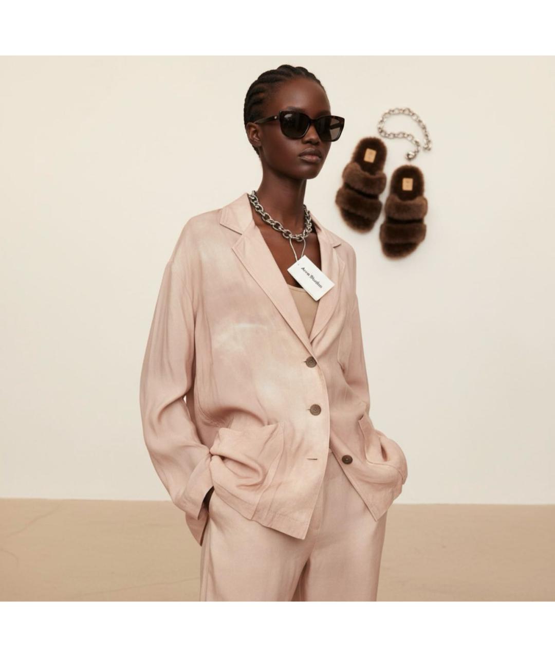 ACNE STUDIOS Коралловый костюм с брюками, фото 2