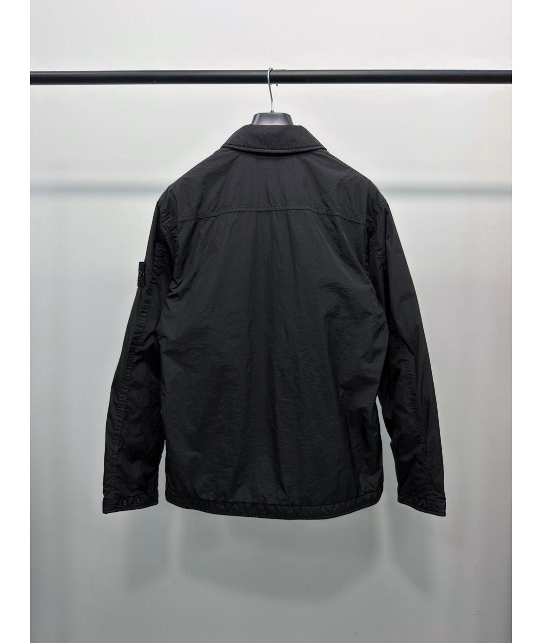 STONE ISLAND Черная полиамидовая куртка, фото 4