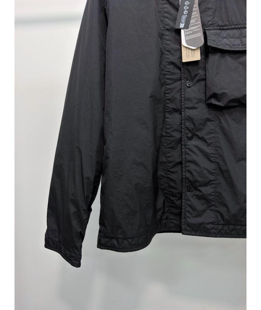 STONE ISLAND Черная полиамидовая куртка, фото 3
