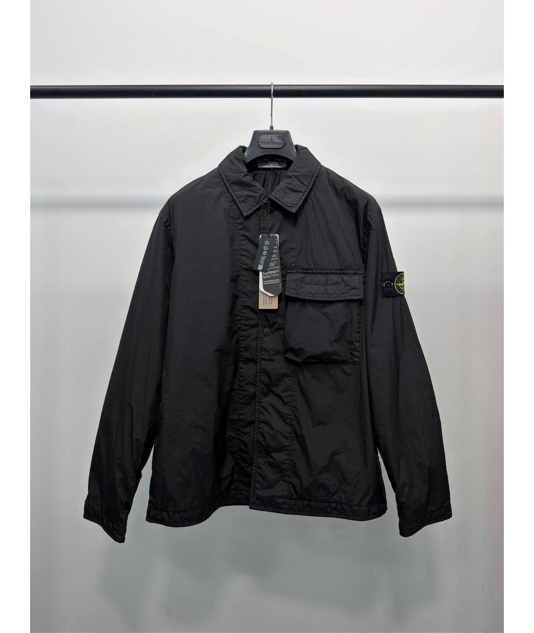 STONE ISLAND Черная полиамидовая куртка, фото 5