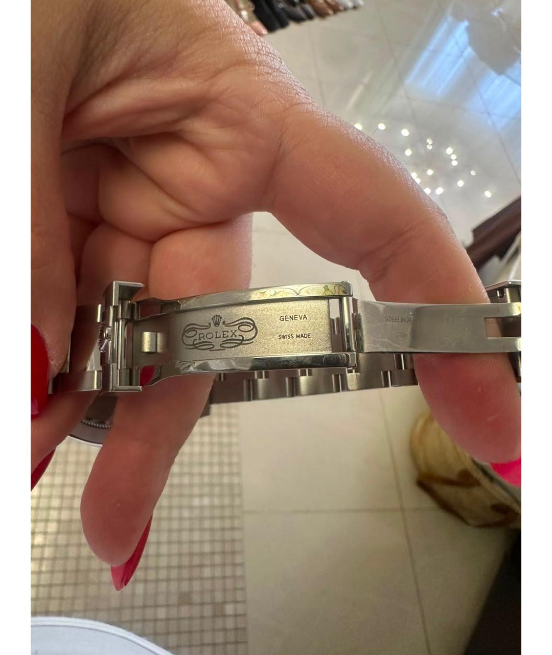 ROLEX Серебряные часы, фото 4