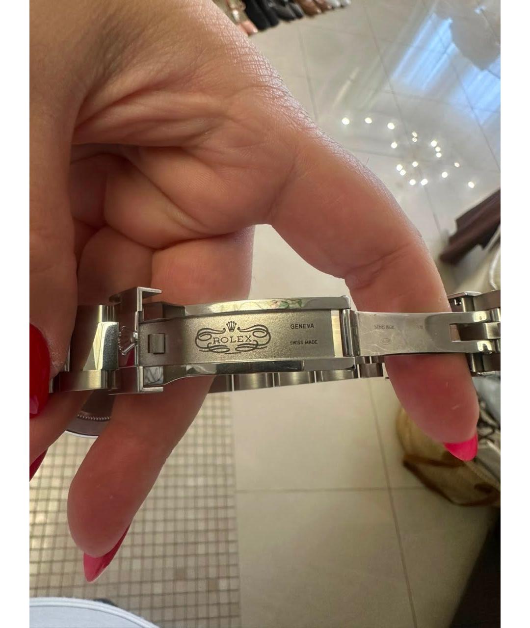 ROLEX Серебряные часы, фото 5