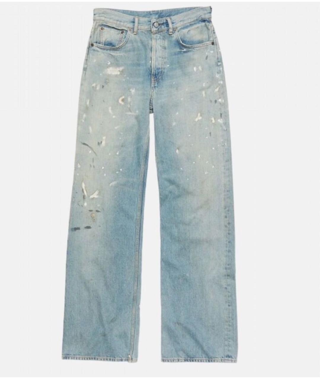 ACNE STUDIOS Голубые джинсы клеш, фото 2